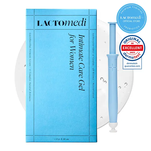 LACTOMEDI Intimate Care Gel for Women (20 pcs) – Probiotic pH Balancing Gel for Odor, Freshness & Daily Vaginal Comfort – Korean Feminine Care