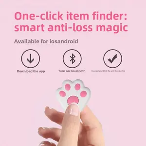 Smart Bluetooth Dog Paw Anti-Loss Device, Mobile Phone Alarm, Keychain Pendant, Two-Way Finder Locator Anti-Loss Device