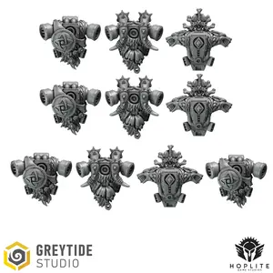 Primal Backpacks B (x10) | Grey Tide Studios | Primal Hounds | Conversion Parts & Bits