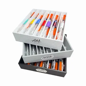 Pepper PreppersTM Cosmetic Fridge Stack System | 7 Day Mini Fridge Organizer | AM PM Noon Stack Tray | Holds Up To 63 Prefilled Pins