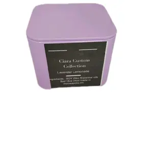 Ciara Custom Collection Soy Wax Essential Oils Lavender Lemonade Decor & Ornaments - Purple Container