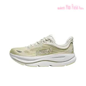 Oat Beige Breathable Mesh Road Running Sneakers Max Cushioned Thick Sole Lightweight Shock Absorbing Trainers for Long Distance Marathon Jogging Gym Daily Walking