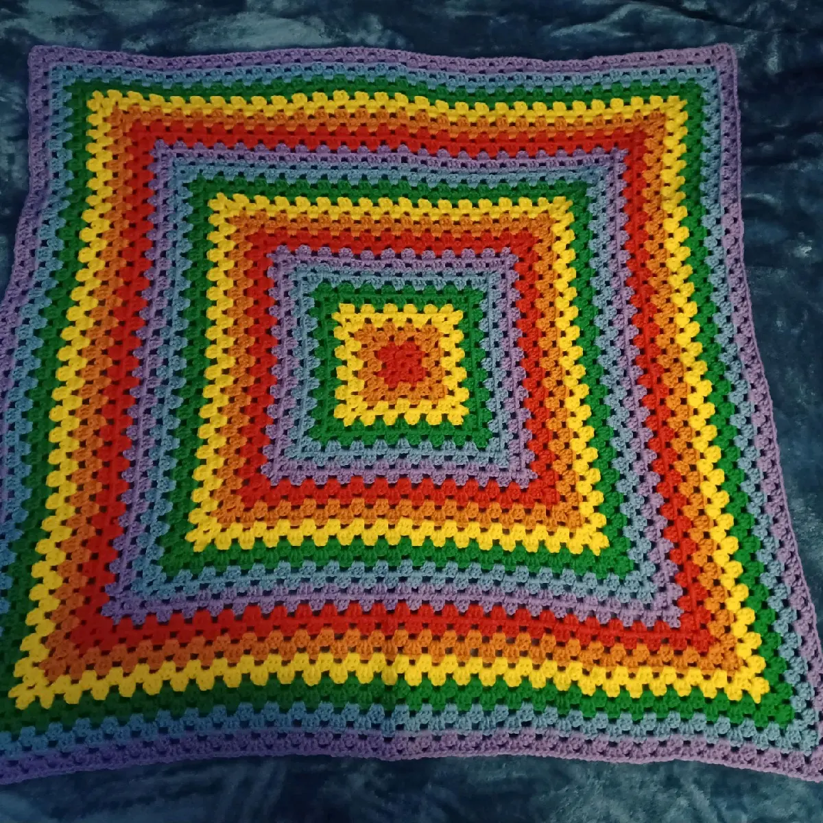 Crochet Rainbow Blanket