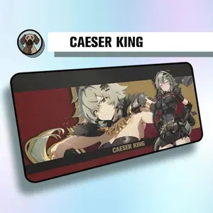 Premium Caeser King Mousepad | ZZZero Caeser King Deskmat | Zenless Zone Zero | Large Gaming Desk Mat | ZZZero Deskmat | Gaming Desk Mat