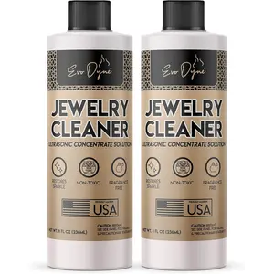 Ultrasonic Jewelry Cleaner Solution (16oz) Concentrated Jewelry Cleaner for Diamonds, Gold, Silver & More | Compatible with Ultrasonic Machine (s)