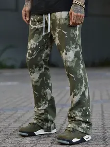 Men'S Stylish Print Camouflage Cargo Pants Suitable for All Seasons - Featuring a Comfortable Fit, Multifunctional Pockets, And a Street Style Perfect for Hiking Outdoors.