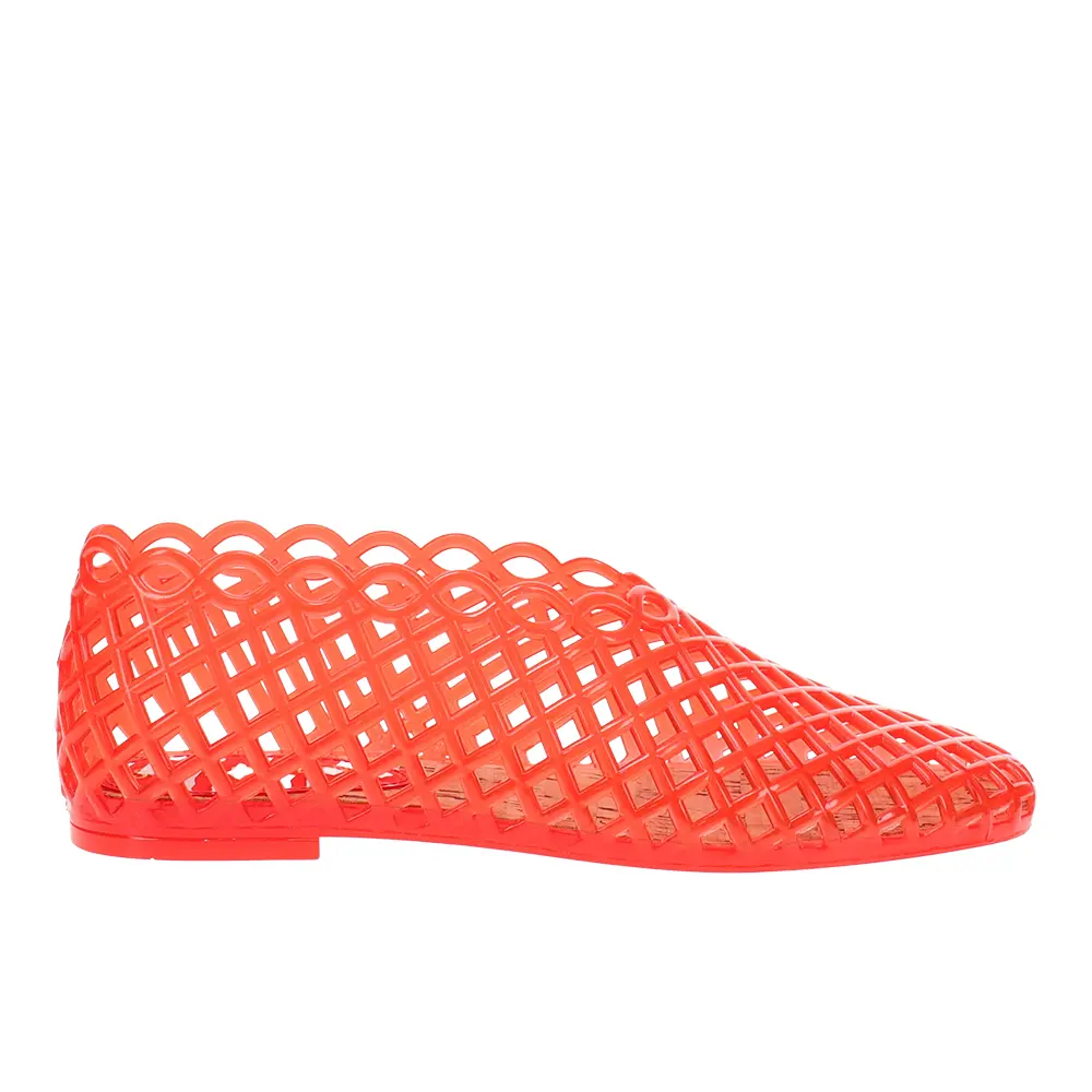 Steve Madden Womens Grove Jelly Slip On Flats Casual - Red