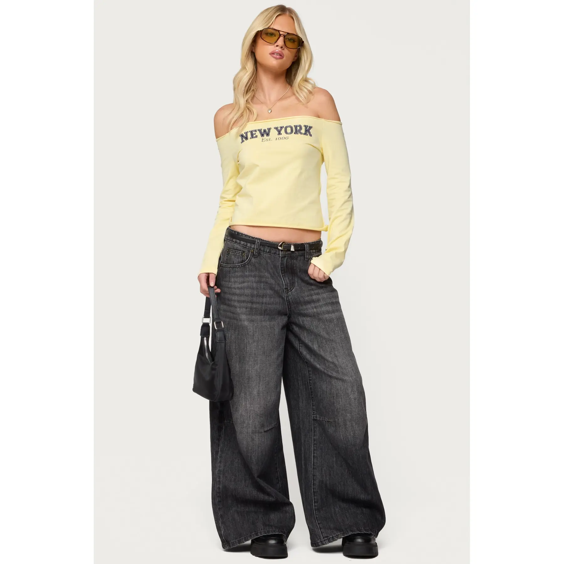 Skater Girl Washed Low Rise Baggy Jeans