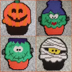 Halloween Monsters Refrigerator Magnets