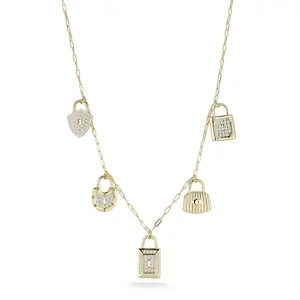 Padlock Charm Necklace