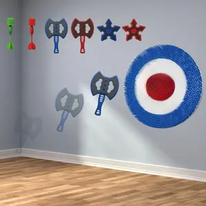 Flying Axe Throwing Target Game Set, Darts, Dartboard, Focus Practice Toy, Indoor Outdoor Sports Toy, Family Party Gift, Christmas Present, Ages 3+, Includes Box