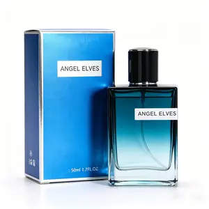 Sea Blue Perfume | 50ml 1.7FI.OZ | ANGEL ELVES men's colognes | The bright and sweet flavor of lime and citrus,mingled with the floral scents of jasmine and violet note | summer fragrance men | long lasting perfume |mini perfumes