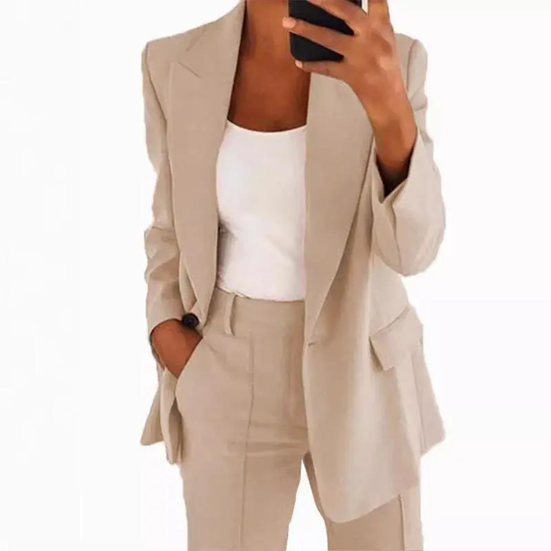 Women'sTwoPieceSetsPantsSuitsDressyBusinessCasualOutfitsProfessionalBlazerPantsuitsSetWorkOffice Women'sTwoPieceSetsPantsSuitsDressyBusinessCasualOutfitsProfessionalBlazerPantsuitsSetWorkOffice
