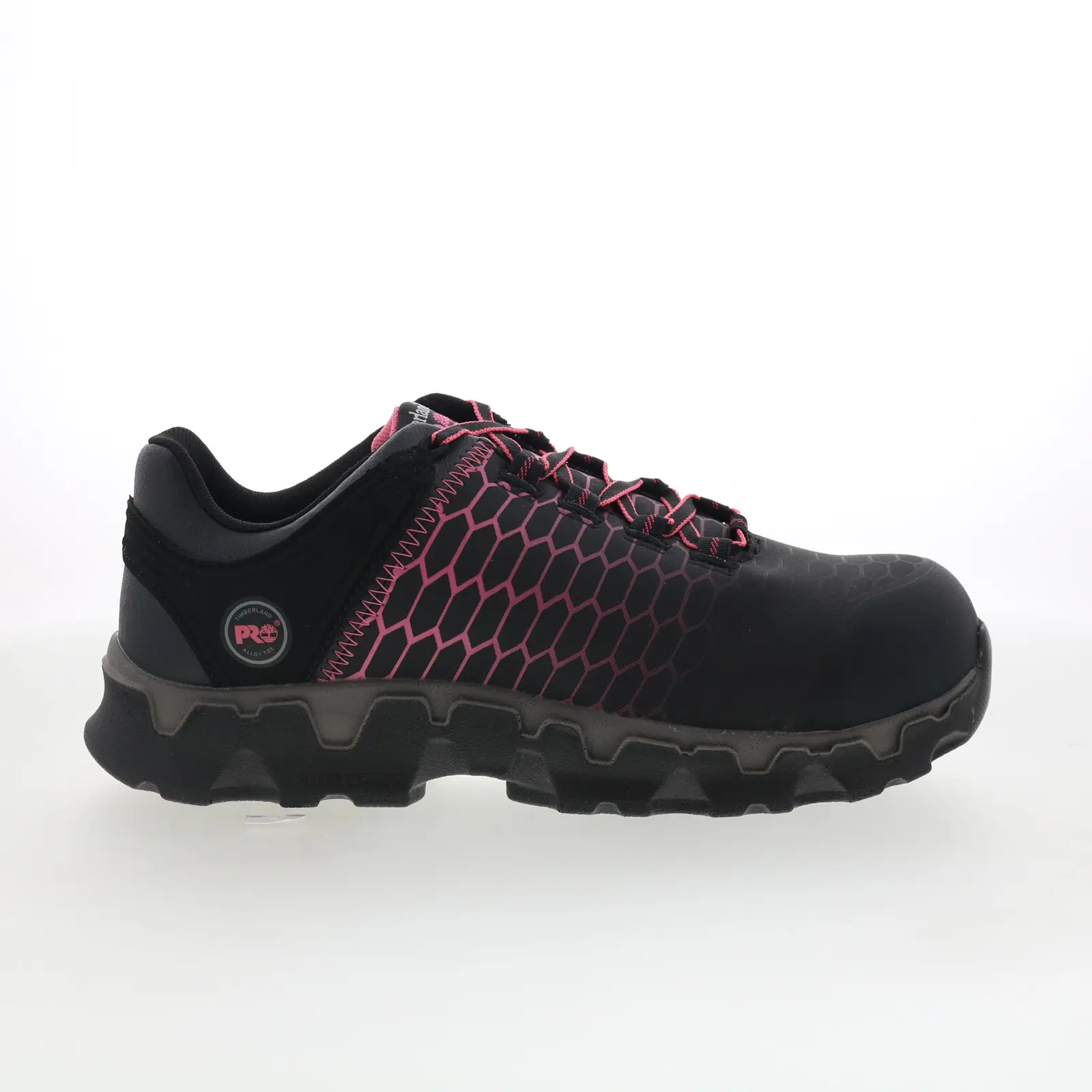 Timberland Pro Powertrain Sport Alloy Toe Womens Black Wide Work Shoes