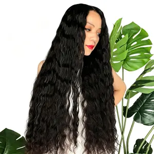 [Luxury Queen Series] FF WIG Loose Deep Raw Human Hair Glueless Wig 26 30 Inches 9*6 Pre-Cut HD Lace 250% Density Natural Black Wear Go Wig with Special Drawstring #FFWIG