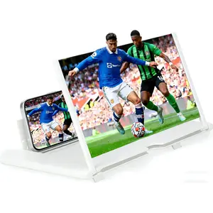 16 Inch Phone Magnifier Screen,   Magnifying Projector Screen Enlarger for Movies, Videos and Gaming, Foldable Phone Stand with Screen Amplifier, Compatible with  Smartphones
