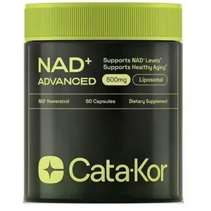 CataKor NAD+ Advanced - 500mg Liposomal Supplement for Energy & Healthy Aging - 60 Capsules - 30 Day Supply - Previously Known as Reus Research NR 900