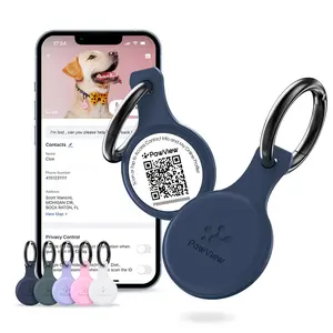 PawView QR Code Pet ID Tag – Scan-Activated Location Sharing (Not Real-Time GPS), Instant Owner Contact Info, Smart Lost Pet Safety Tag for Dogs & Cats