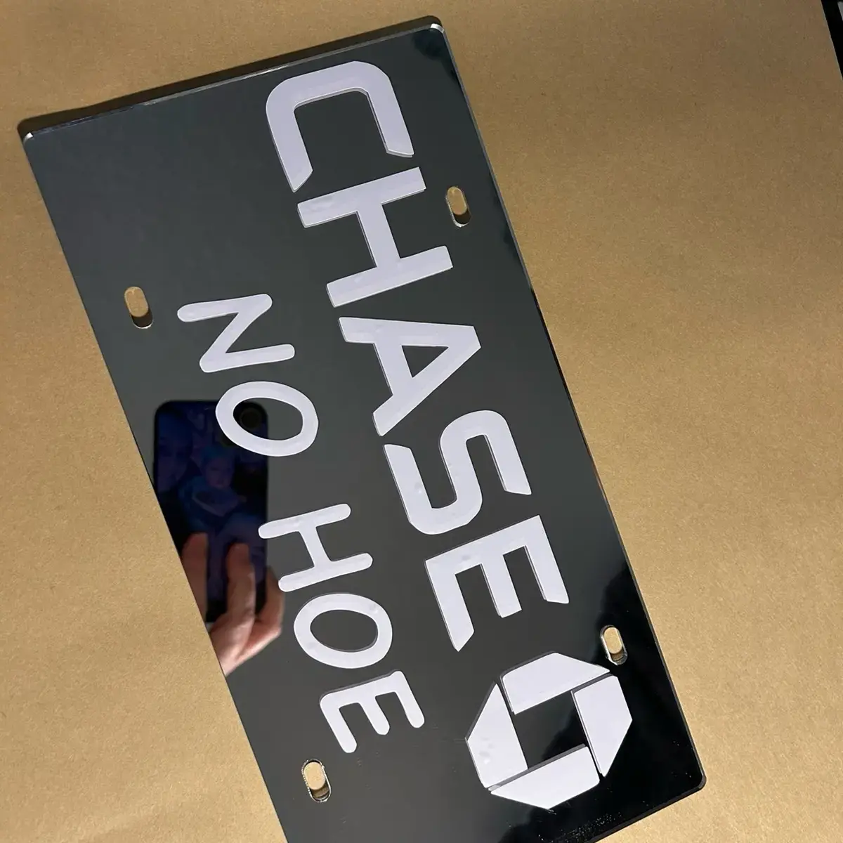 Chase Label No-Hole Automotive Car Accessories, Custom Number Plate Decals Car Stickers, Novelty License Plate DIY Decorations