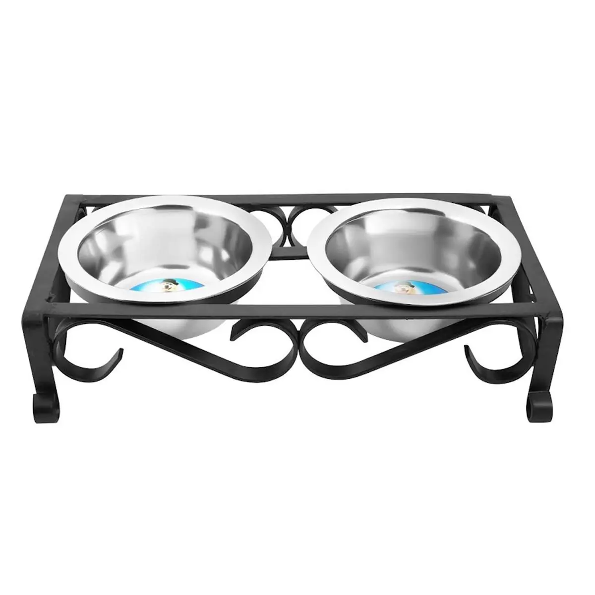 212 MAIN 2 qt. Handcrafted Wooden Elevated Feeder with Stainless Steel Bowl, Bacteria-Resistant, Dishwasher Safe, Aids Digestion, Reduces Joint Stress