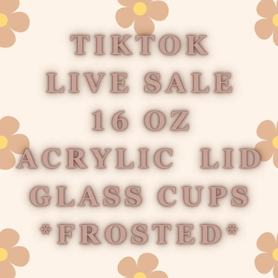 Acrylic Glass Cups