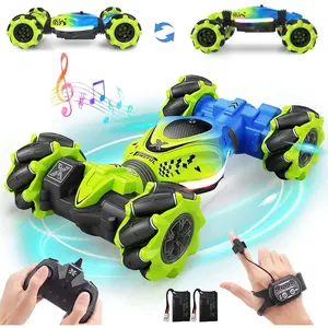 Gesture-controlled remote control stunt car |     2.4GHz remote control drift and 360-degree rotation with lights and music |     Cool interactive toys for boys and girls aged 6 to 12 |     Perfect birthday and holiday gifts |     Valentine's Day Countdow