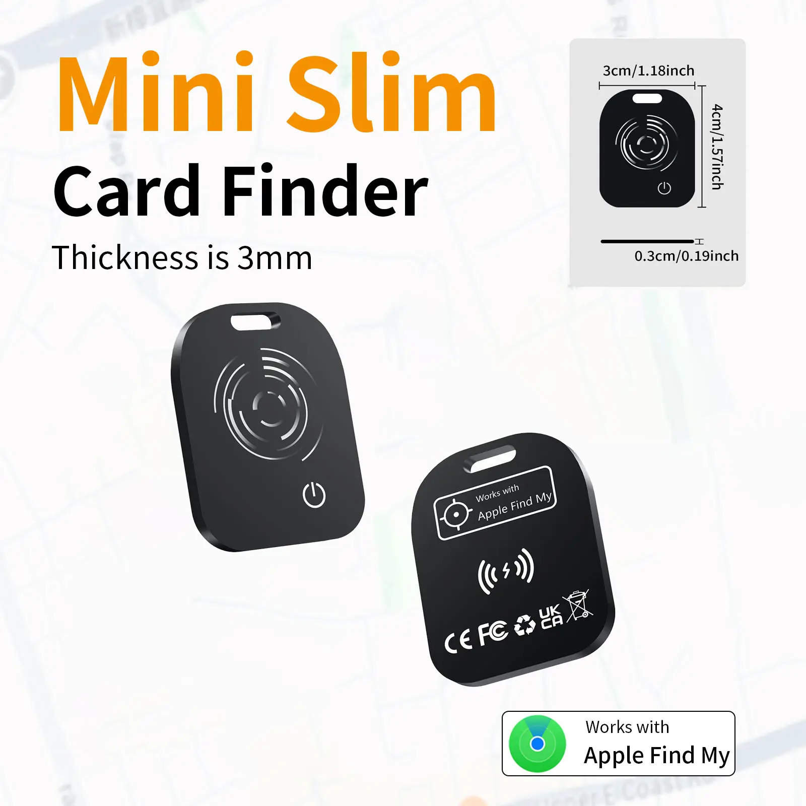 Hidden Car GPS Tracker: Mini Size, Weatherproof Magnetic Case, No Monthly Cost,Location Tracking, Anti-Loss Device – Works with Find My (ios only)