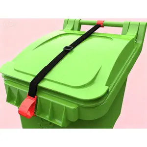 Hygienic Trash Can Fastener – One-Handed Operation, No Tools Required, Secure Lid Lock, Reusable Garbage Bin Clip, Hands-Free Installation, Universal Fit for Standard Containers