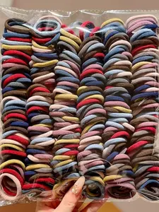 50 Hair Ties for Women and Girls, High Elasticity Rubber Bands for Ponytails, Vintage Elegant Style Hair Accessories, Ponytail Hairstyle