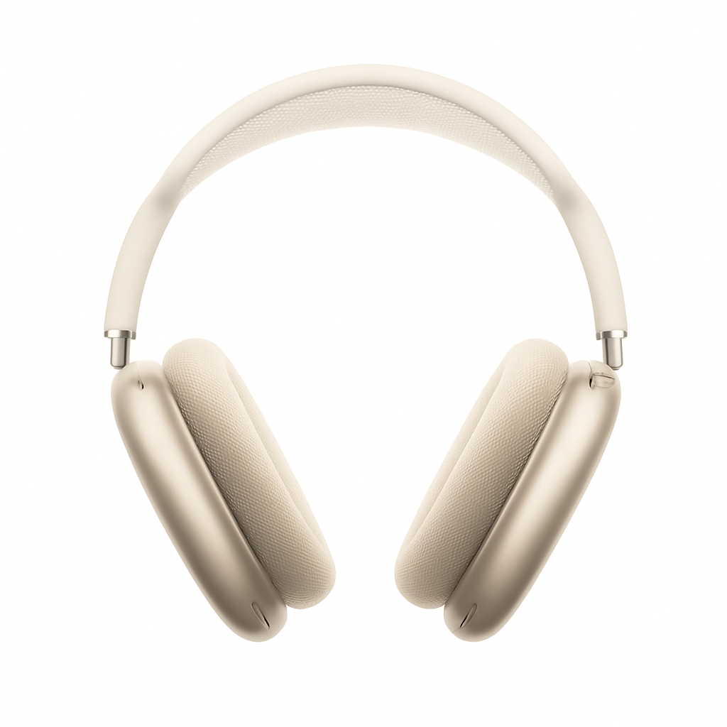 Apple AirPods Max Wireless-Starlight Over-Ear Headphones Starlight Color Earbud Style Headset for Audio and Electronic Use