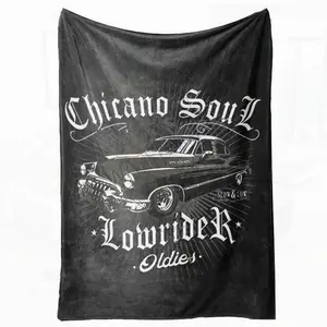 Soft Sofa Flannel Blanket Stylish Lowrider Chicano Culture Lowrider Scene Mexican American Los Angeles y Chicana Rider Accessory
