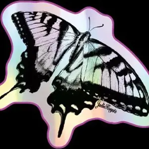 JodieKoyote Monarch Butterfly Holographic Sticker - 2.5 Inches, Waterproof