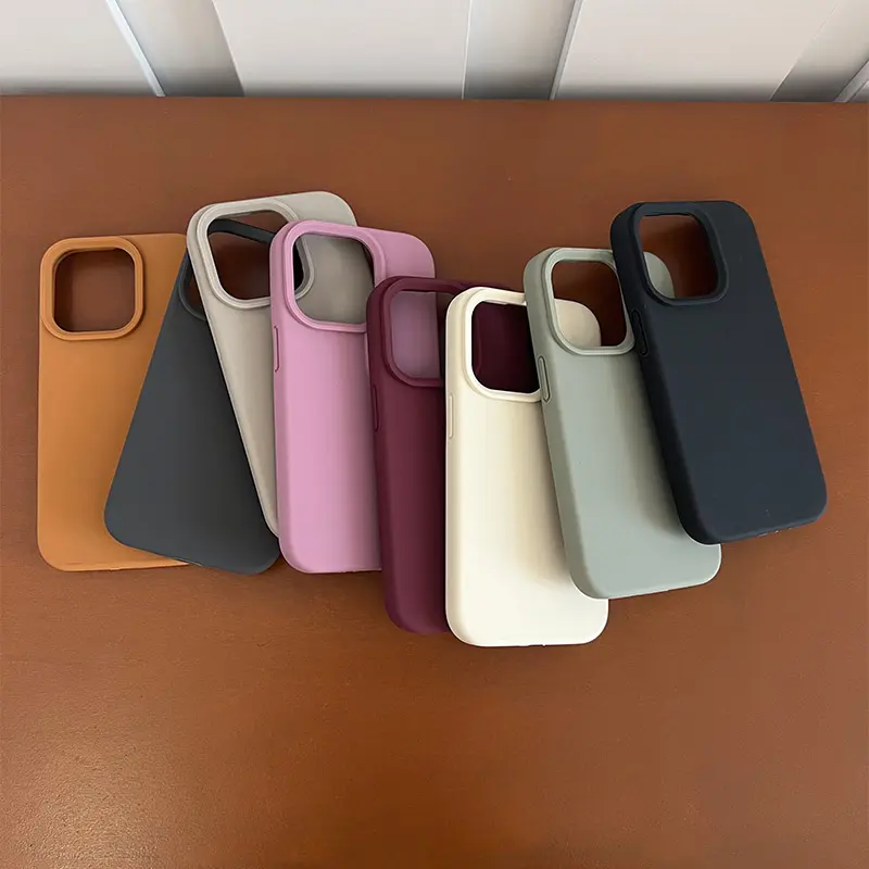 Brand New High-End Simple Solid Color Liquid Protective Case, Soft Shockproof Phone Case, Shockproof Protective Cover, Durable Compatible with Apple iPhone17 16 Pro Max, Fully Compatible with 13, 14, 12 Pro, and 15 Pro Max