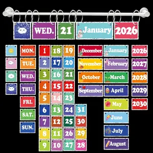 2026  Flip Calendar for Classroom Whiteboard,Adjustable  Calendar for Classroom, Decor,Office(2026-2030)