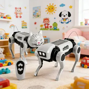 Robot Remote Control Mechanical Dog Toy, Realistic Robot, Science Teaching DIY Assembly Model, Electric Set, Boy Children Gift Toy