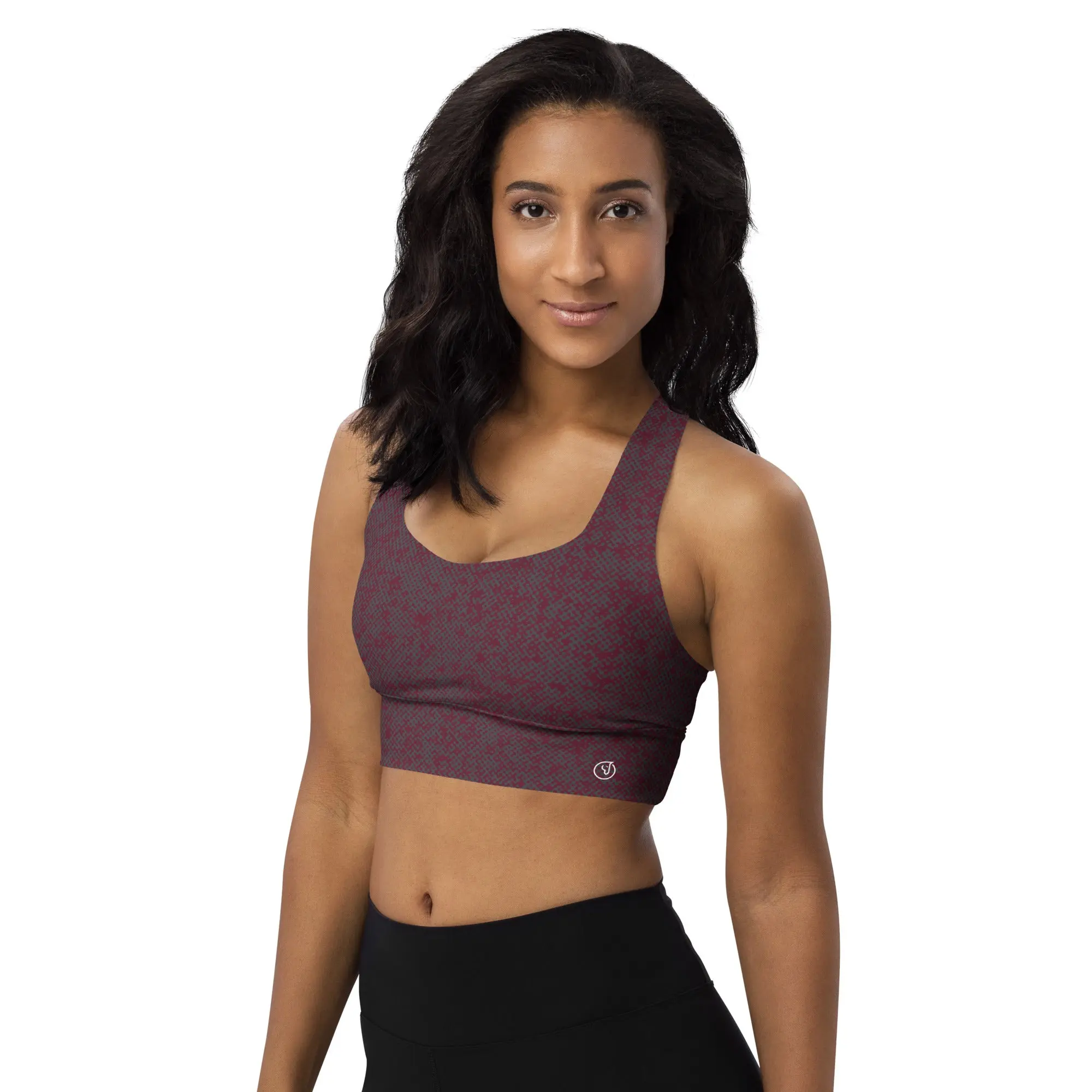 Humble Sportswear™ Pattens Red Compression Sports Bra