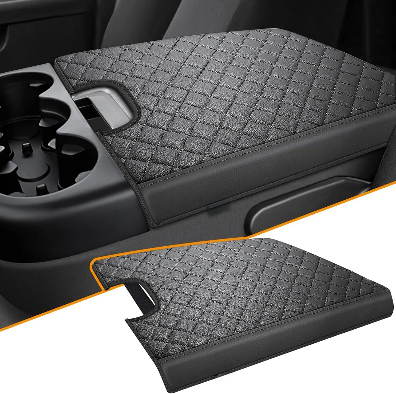 Center Console Cover for Silverado Tahoe Sierra Yukon Suburban 2007-2013 Jump Seat Console, Car Armrest Seat Box Cover, Car Accessories Cushion Pad