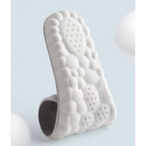 Shock-Absorbing Casual Insoles,4D Cloud Insoles For Men Women, Memory Foam Boot Insoles, Comfortable And Breathable Massage Cushion Shoe Inserts With Arch Support, Trim To Fit All Shoe Types,