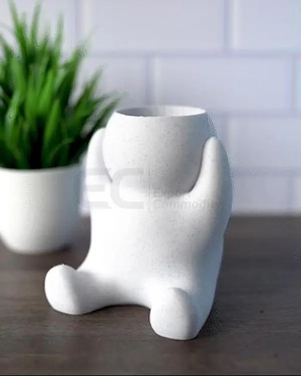 Chunky People 03 - Custom Figurine in Stone Marble Plastic