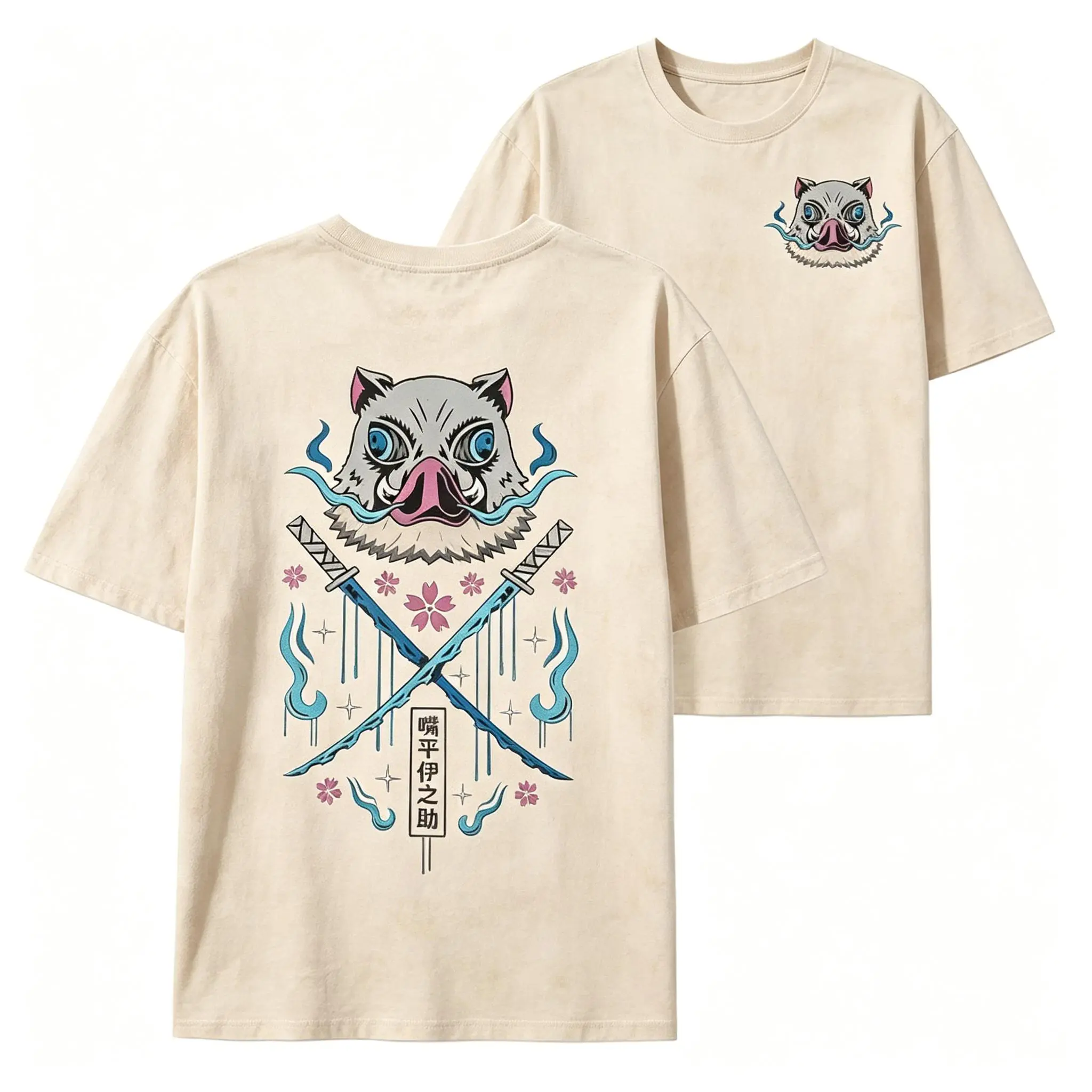 Washed T-shirt-Apricot