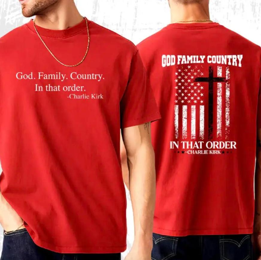 God Family Country In That Order C.K. Feedom Unisex T-shirt, C.K. Memorial Shirt For Men And Women, Full Colors, Full Sizes