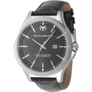 Technomarine Men's TM-822011 MoonSun Quartz 3 Hand Charcoal Dial Watch