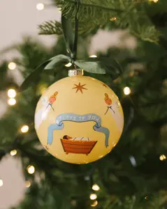 Glory to God Non-Breakable Christmas Ornament