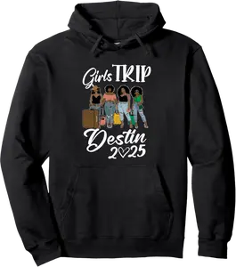 Destin Girls Trip 2025 Friends Matching Group Pullover Hoodie - 58B0DZCTKSNF