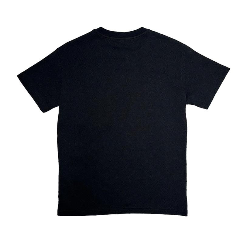Louis Vuitton Signature 3D Pocket Monogram Short Sleeve Tee Shirt Black
