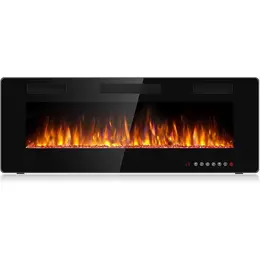 PUKAMI Ultra-Thin 3.85in Electric Fireplace Heater