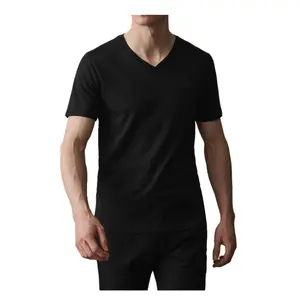 MNM Sport Heavyweight V-Neck T-Shirt - Classic Fit Cotton Fabric, Quick Drying & Breathable