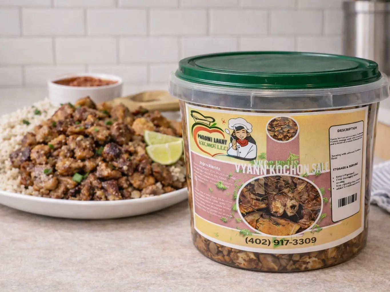 Pwodwi Lakay Bon Jan vyann kochon sale