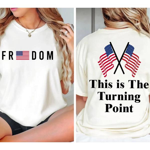 CK Red Freedom Shirt 2-Sided, We Wear Red Oct 14th American Hero Tee, HPBD CK Shirt, A True Patriot