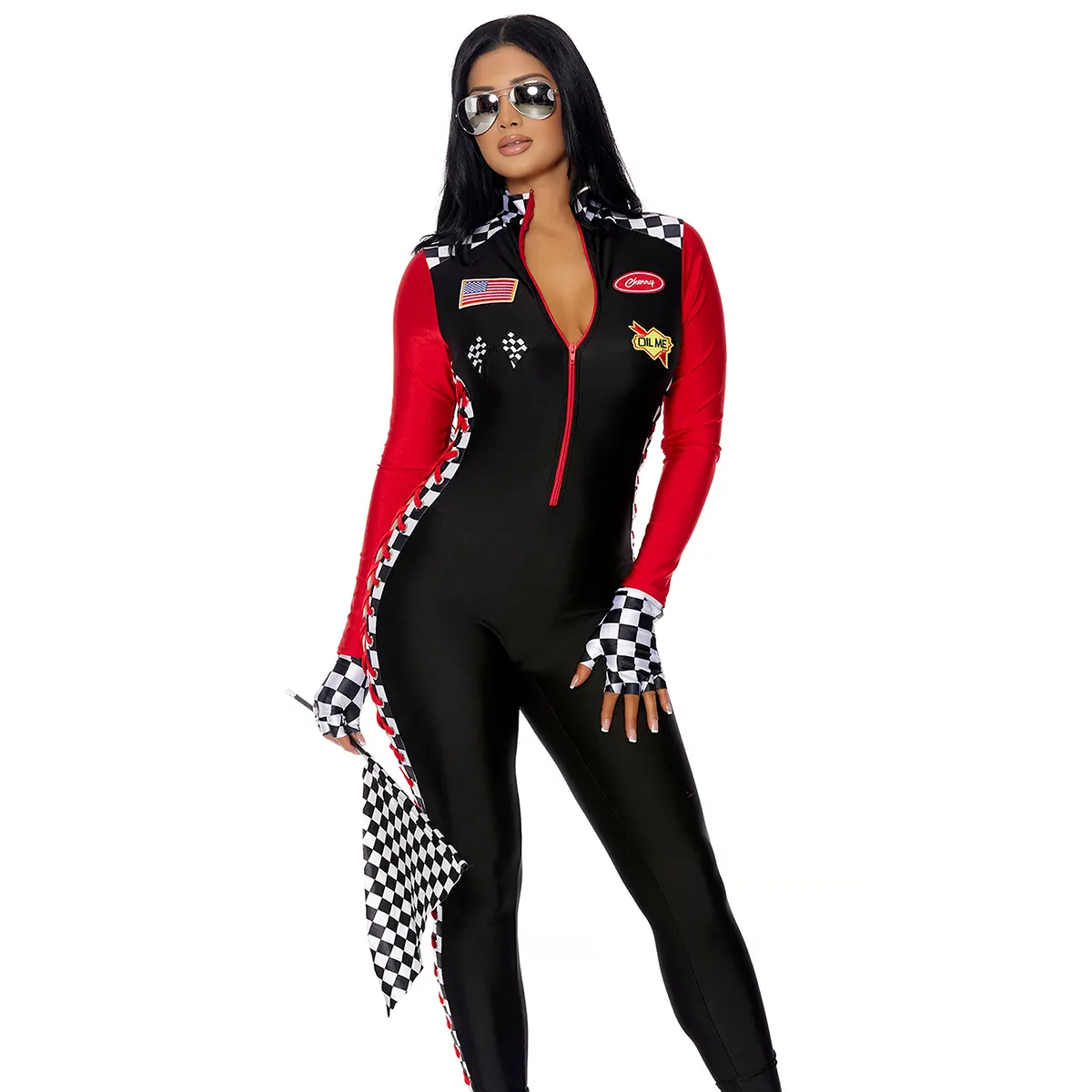 Forplay Women's Halloween Shift Gears 3-Piece Women's Sexy Racer Costume